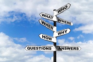 Questions and Answers signpost