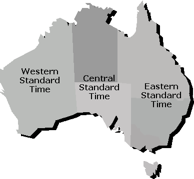 オーストラリア ライフスタイル＆ビジネス研究所：時差地域（time zones）