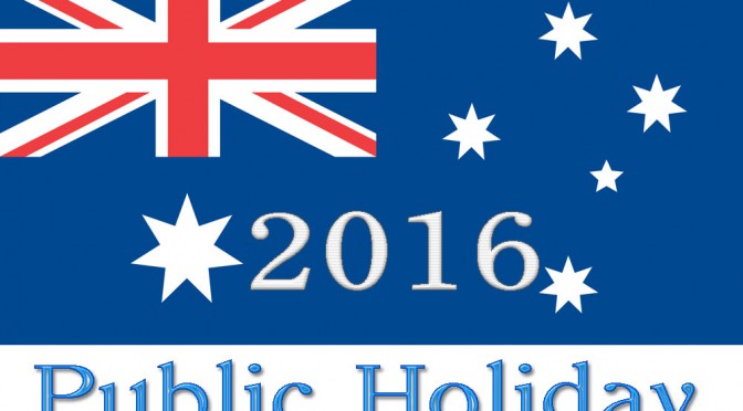 オーストラリア ライフスタイル & ビジネス研究所：2015年〜2016年祝日一覧（1〜6月）