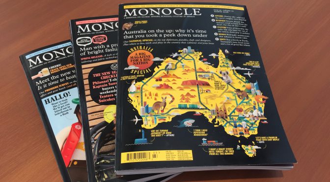 オーストラリア ライフスタイル＆ビジネス研究所：MONOCLE（イギリスのライフスタイル誌）