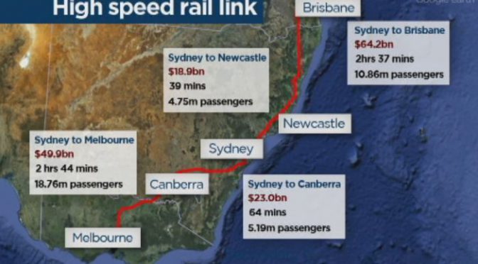 オーストラリア ライフスタイル＆ビジネス研究所：事業化遠のく東部高速鉄道（HSR）