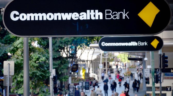 オーストラリア ライフスタイル＆ビジネス研究所：コモンウェルス銀行 − 16年6月期の増益率、2009年以来の低水準