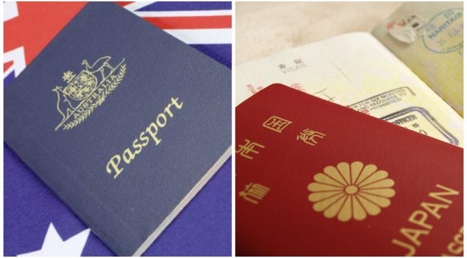 オーストラリア ライフスタイル＆ビジネス研究所：2016年「世界パスポートランキングTOP50」#5 日本、#8 オーストラリア