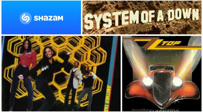 街中で音楽認識アプリSHAZAMを大活躍させてみた（SYSTEM OF A DOWN, ZZ TOP, A TASTE OF HONEY）