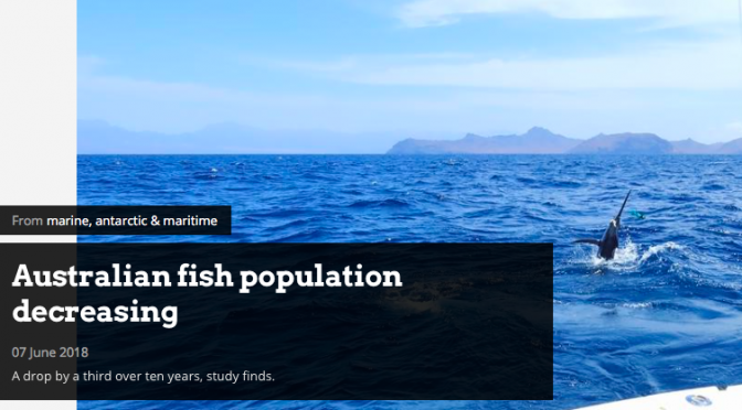 オーストラリア ライフスタイル＆ビジネス研究所：魚の個体数、大幅減少の衝撃