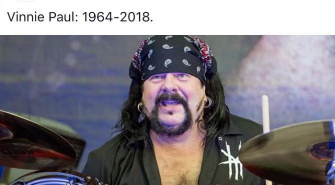 追悼 Vinnie Paul。悲しいけど、弟（Dimebag Darrell）と再会の時を心ゆくまで