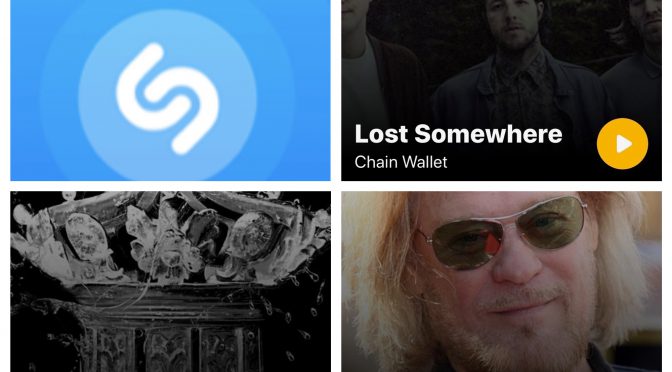 街中で音楽認識アプリShazamを稼働させ、Chain Wallet,  Virginiana Miller & Daryl Hall のデータにアクセス、曲を改めて楽しめた♪ （SHAZAM #14）