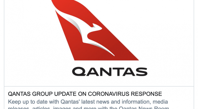 オーストラリア ライフスタイル＆ビジネス研究所：カンタス､6ヶ月間のキャパシティ削減を発表