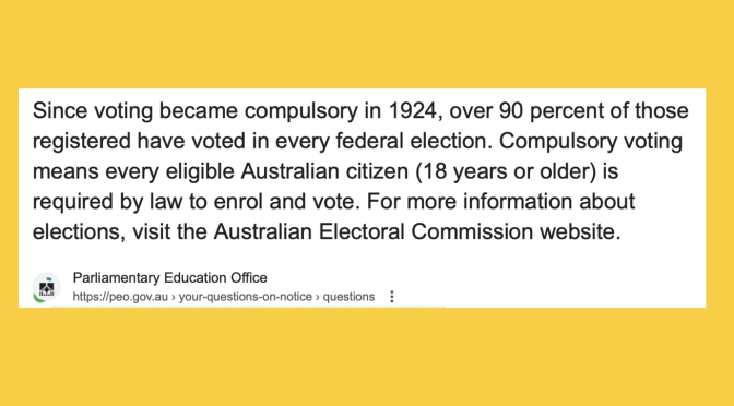 オーストラリア ライフスタイル＆ビジネス研究所：郵便でも電話でも投票率向上への努力