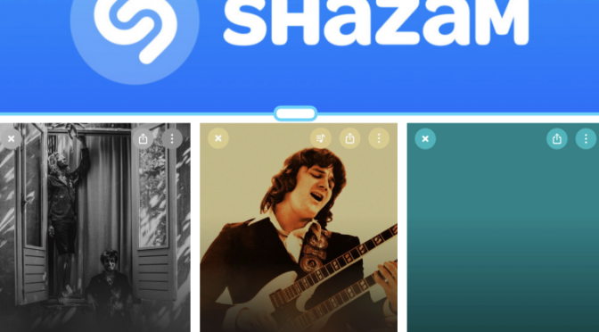 街中で音楽認識アプリShazamを稼働させ New Strangers, Steve Miller Band, Carlton and the Shoes のデータにアクセスして曲を改めて楽しめた♪（Shazam #122）