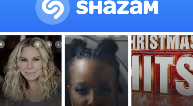 街中で音楽認識アプリSHAZAMを稼働させ Barbra Streisand, Jamila Woods & Dana のデータにアクセスして曲を改めて楽しめた♪（Shazam #124）