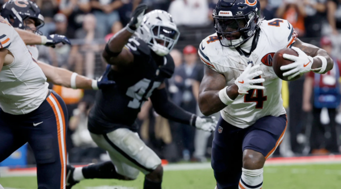 シカゴ・ベアーズ、レイダースを土壇場で逆転し辛勝 2勝2敗：NFL 2025シーズン 第4週